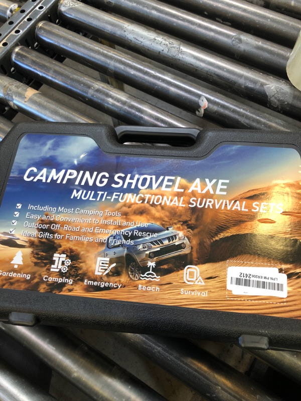 Photo 1 of Camping Shovel Axe Outdoor Survival Shovel Set with High Carbon Steel Camping Gear for Men Outdoor Caming Hiking Backpacking Emergency