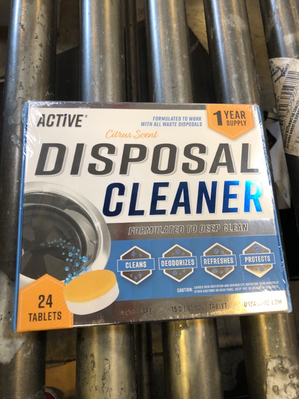 Photo 1 of Garbage Disposal Cleaner Deodorizer Tablets - 24 Pack, New Powerful XL Foaming Tablet - Fresh Citrus Foam Sink Garburator Disposer Freshener, Natural Kitchen Drain Cleaning Care - 1 Year Supply

