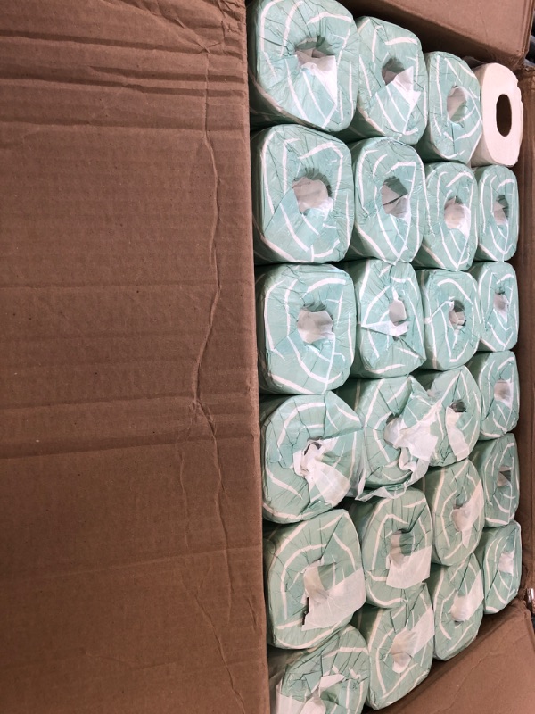 Photo 1 of Tork Septic Safe Toilet Paper, White, 2-Ply 100% Recycled, Eco-Friendly, T24 Compatible 96 Rolls x 500 Sheets (TM1616S)