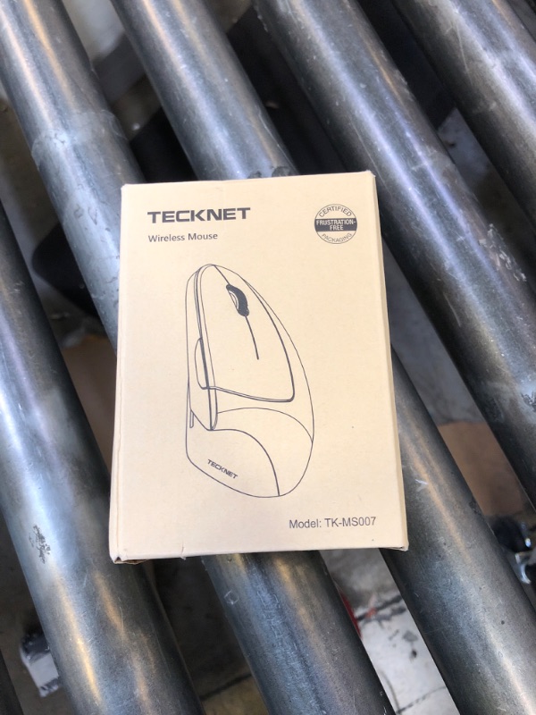 Photo 1 of TECKNET Ergonomic Mouse, Rechargeable 2.4G+Bluetooth Vertical Mice 6 DPI Adjustable, Wireless Optical Carpal Tunnel Mouse for Right Hand, Silent 6 Buttons for Laptop, PC, MacBook, iPad - Pink