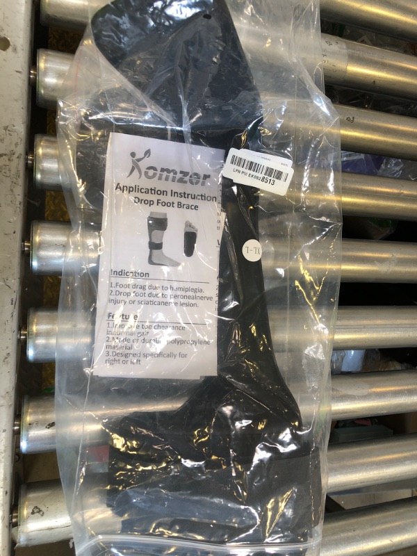 Photo 1 of Komzer AFO Drop Foot Brace, Medical Ankle Foot Orthosis, Lightweight Foot Support Stabilizer, Drop Foot Postural Correction Brace for Men and Women (XL-Left)