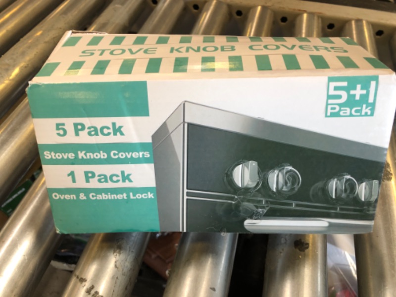 Photo 1 of Mom's Choice Gold Awards Winner - Stove Knob Covers for Child Safety (5 + 1 Pack) Double-Key Design and Upgraded Universal Size Gas Knob Covers Clear View Childproof Oven Knob Covers for Kids and Pets