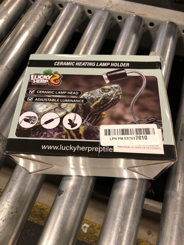 Photo 1 of LUCKY HERP Reptile Heat Lamp with Clamp, Aquarium Turtle Tank Basking Light with 360° Rotatable Timing & Dimming and 2 Pack 50W UVA UVB Heat Light Bulb for Turtle Tortoise Lizard