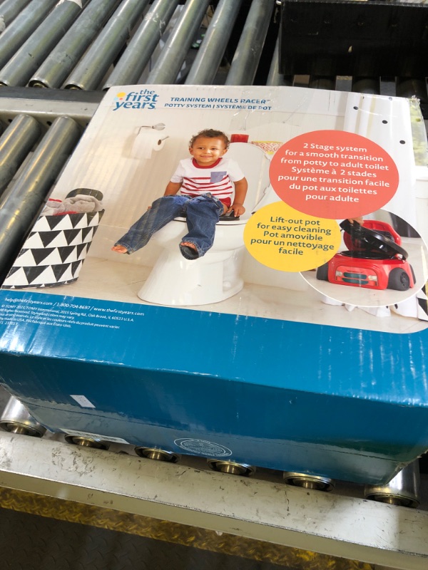 Photo 1 of The First Years Training Wheels Racer Potty Training Toilet - Race Car Training Potty - Includes Detachable Toddler Toilet Seat and Kids Potty - Ages 18 Months and Up