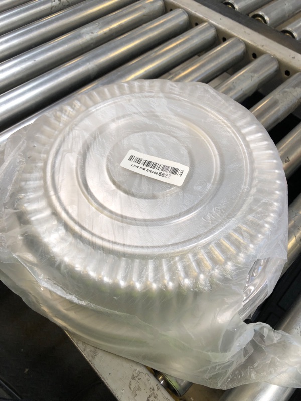 Photo 1 of 12 Pack Catering Trays with Lids, Round 12 Inch Veggie Tray with Lid, Disposable Fruit Tray for Parties, Catering Trays for Serving Snack, Appetizer, Fruit, Veggie and Sandwich
