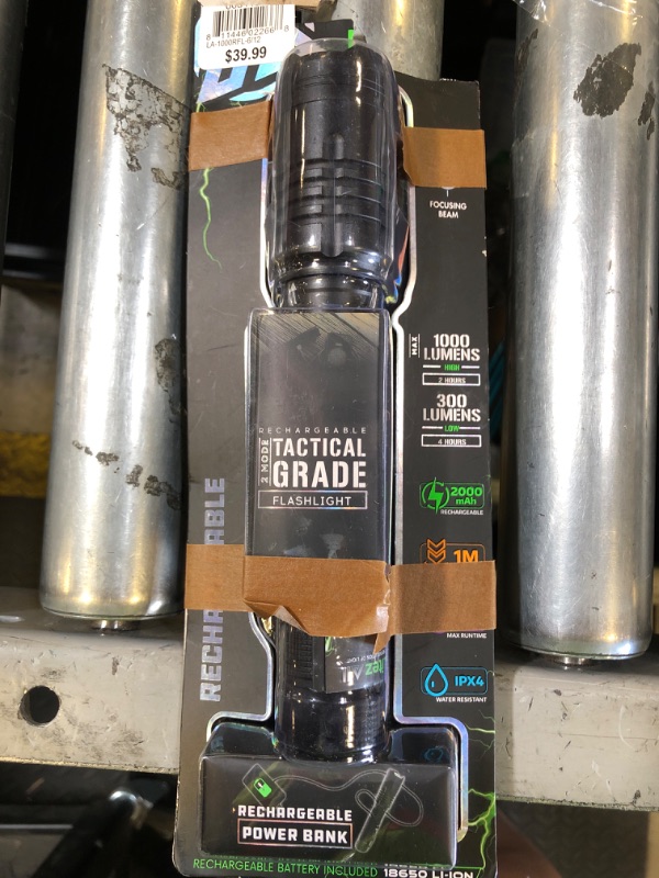 Photo 1 of Promier Products LA-1000RFL-6/12 Tactical Flashlight, USB Rechargeable, 1000 Lumens - Quantity 6