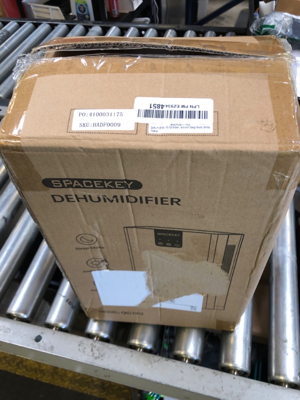 Photo 1 of Dehumidifier, 95 OZ Water Tank Dehumidifiers for Home, 1000 sq. ft. Dehumidifier for Basement Bathroom Bedroom with Auto Shut Off, 7 Colors LED Light, Quiet Dehumidifiers with Sleep Mode, White