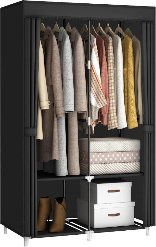 Photo 1 of Portable Closet Wardrobe for Small Room white