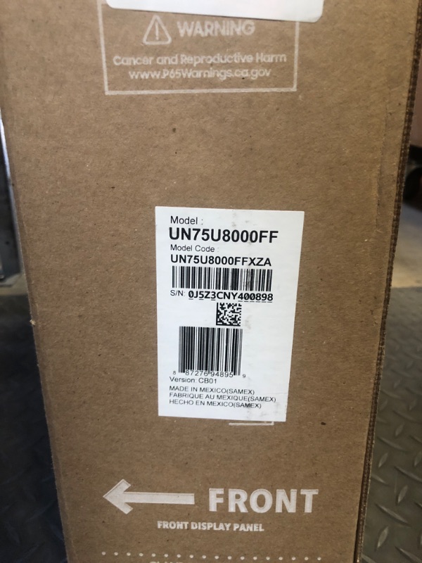 Photo 1 of Factory Sealed -- Samsung 75-Inch Class Crystal UHD U8000F 4K Smart TV (2025 Model) Endless Free Content, Crystal Processor 4K, MetalStream Design, Knox Security, Alexa Built-in