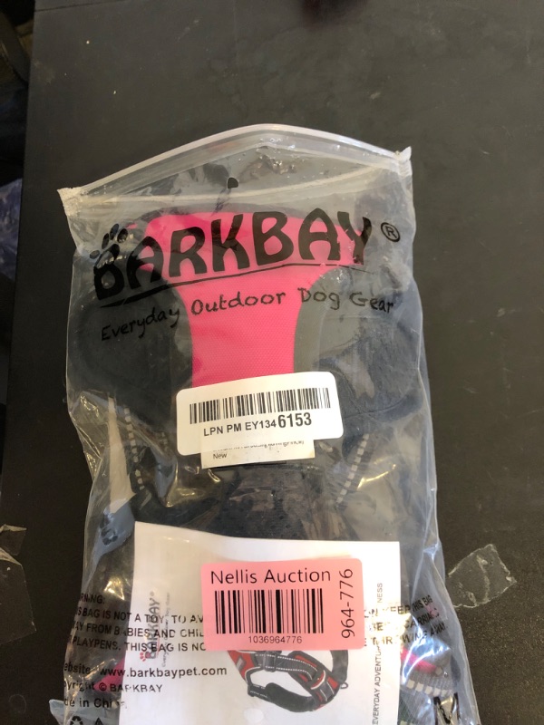 Photo 1 of BARKBAY Dog Harness No Pull for Medium Dogs - Adjustable, Reflective, Comfortable, No Choke, Heavy-Duty - Perfect for Outdoor Training, Walking, and Hiking - Strong & Durable - M & Pink