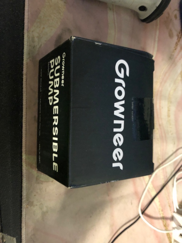 Photo 1 of GROWNEER 550GPH Submersible Pump 30W Ultra Quiet Fountain Water Pump, 2000L/H, with 7.2ft High Lift, 3 Nozzles for Aquarium, Fish Tank, Pond, Hydroponics, Statuary Black