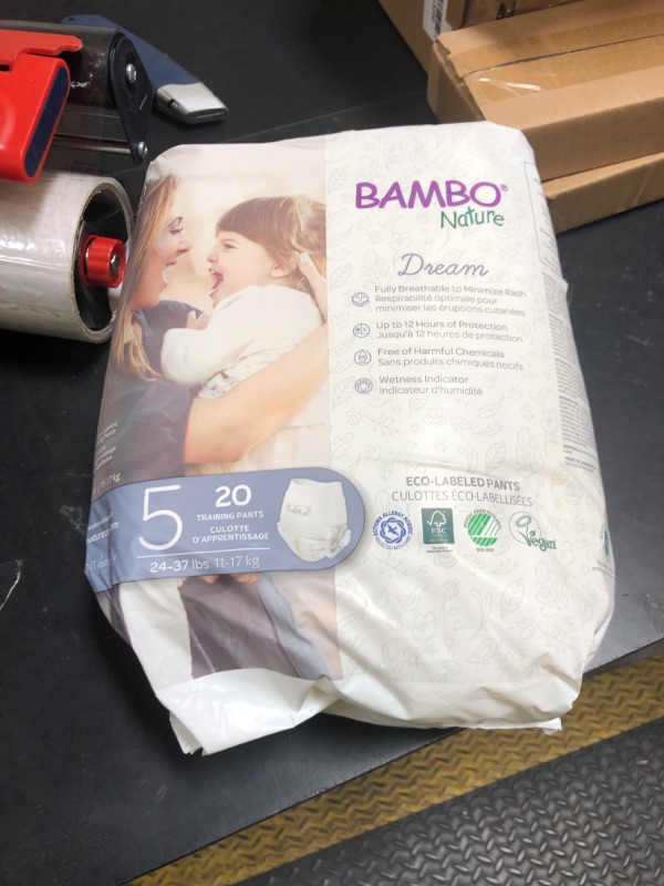 Photo 1 of Bambo Nature Premium Training Pants (SIZES 4 TO 6 AVAILABLE), Size 5, 20 Count
