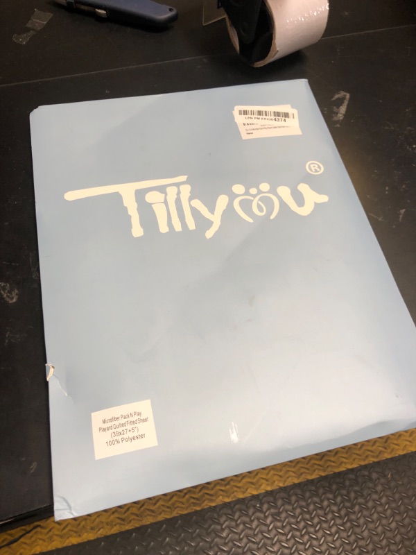 Photo 1 of TILLYOU Pack and Play Sheet - Soft Quilted Crib Cover Pad, Toddlers Mattress Protector with 1''-3'' Deep Pocket, Thick Play Yard Playpen Sheets, Breathable Fluffy Crib Mattress Pad, 39"x27", Grey