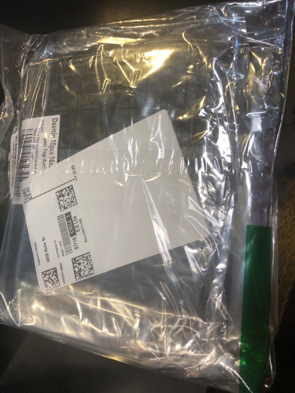 Photo 1 of Daarcin Open Top Super Large ESD Bags,10pcs 16X24in Antistatic Bag, Large ESD Anti Static Bags for Motherboard Video Card LCD Screen Electronic Device with Anti-Static Labels (10pcs16x24in)