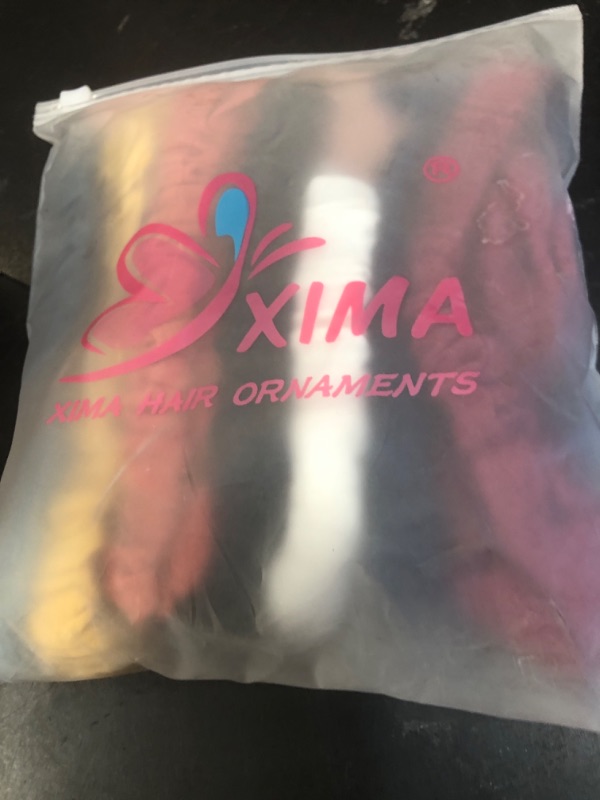 Photo 1 of XIMA Headbands for Girls, 8pcs Cotton Rabbit Ears Hairbands for Toddlers Teens Children, Removable Rabbit Ear Bows Kids Hair Accessories