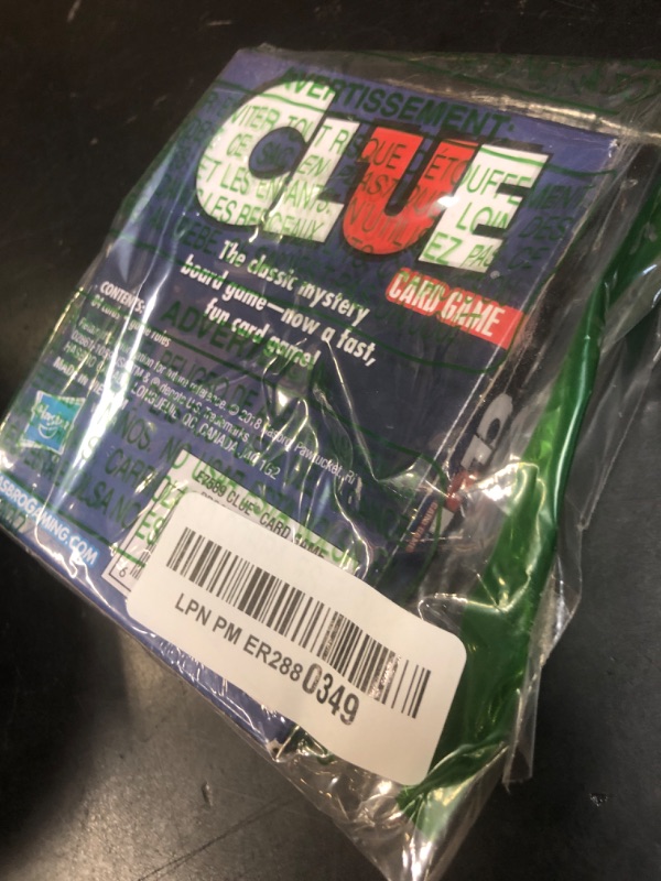 Photo 1 of Hasbro Gaming Clue Card Game, 3-4 Player Strategy Game, Fun Summer Activities, Vacation Travel Essentials, Ages 8+