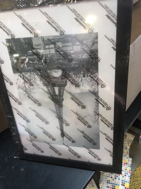 Photo 1 of 8.3x11.7 A4 Picture Frame Black for Wall Hanging or Tabletop, Wall Mounting Horizontally or Vertically, A4 Frame 8.3 x 11.7 Wall Gallery Poster Photo Frame with Shatter Resistant Plexiglass, Black