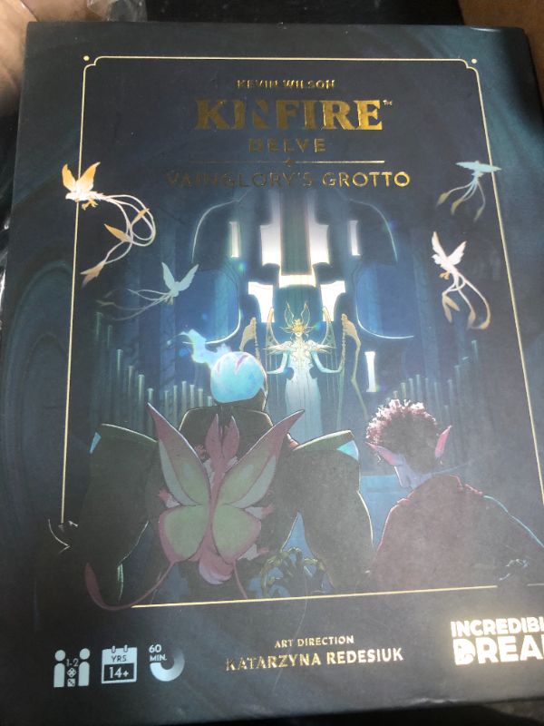 Photo 1 of Incredible Dream Kinfire Delve: Vainglory’s Grotto – Solo or 2-Player Tactical Card and Dice Game – Puzzle-Focused Fantasy Adventure – 60+ Minute Gameplay – Compact, Replayable, Ages 14+