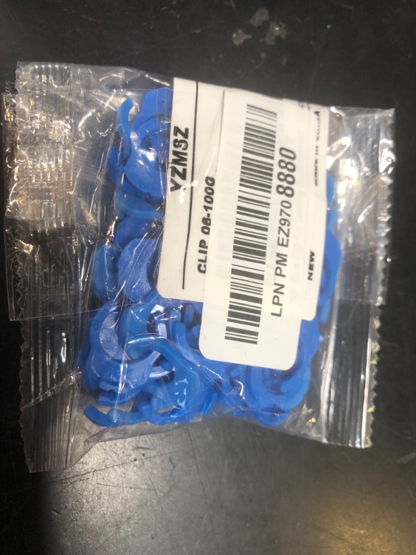 Photo 1 of YZMSZ 3/8" O.D. Tube Fitting Blue Locking Clip Clamps for RO Reverse Osmosis Water Filtration Systems or Other Quick Connect Fitting Replacement Parts Accessory,pack of 100.