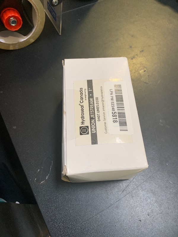 Photo 1 of Hydroseal PVC Pipe Fitting, 1" Union JETSTREAM, Pack of 2 Pieces, Schedule 80, Grey, EPDM O-Ring, Socket x Socket, F1970, SCH80 (1")