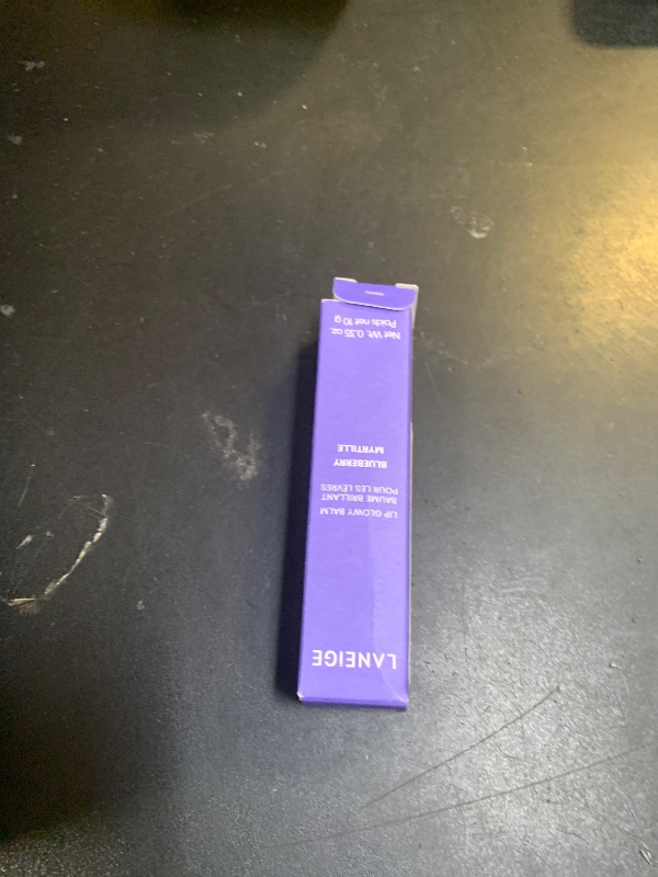 Photo 1 of LANEIGE Lip Glowy Balm, Blueberry: Sheer Tinted Lip Moisturizer with Shea Butter, for Hydrating Shine & Soft Lips