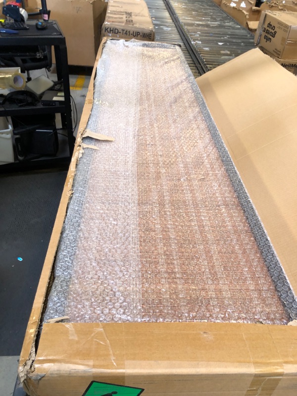 Photo 1 of 7 Panel Bamboo Room Divider - Folding Screen for Room Separation, 67" H x 107.5" W
