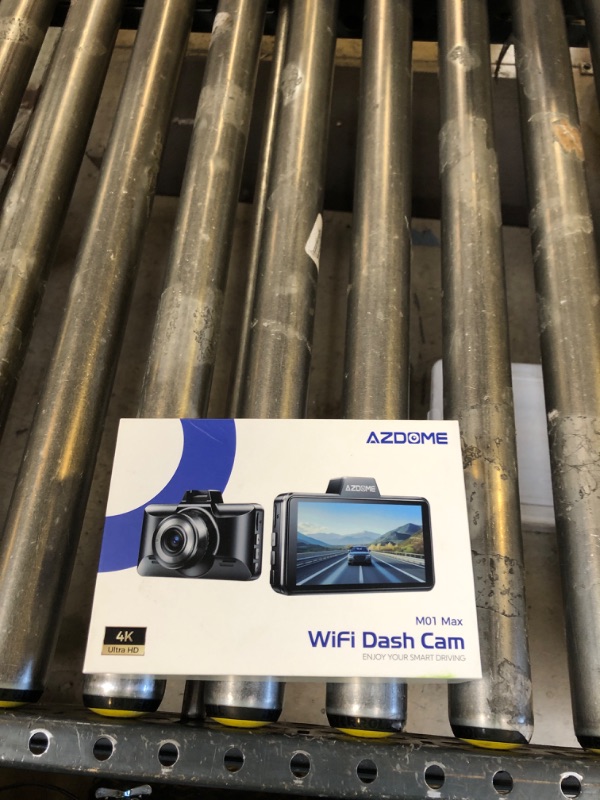 Photo 1 of AZDOME M01 Max UHD 4K Dash Cam Front and Rear, Built-in Wi-Fi, Free 64GB Card, App Control, 4K+1080 Dash Camera for Car, Built-in ADAS, G-Sensor, IP68 Waterproof, 24H Parking Mode Dashcam