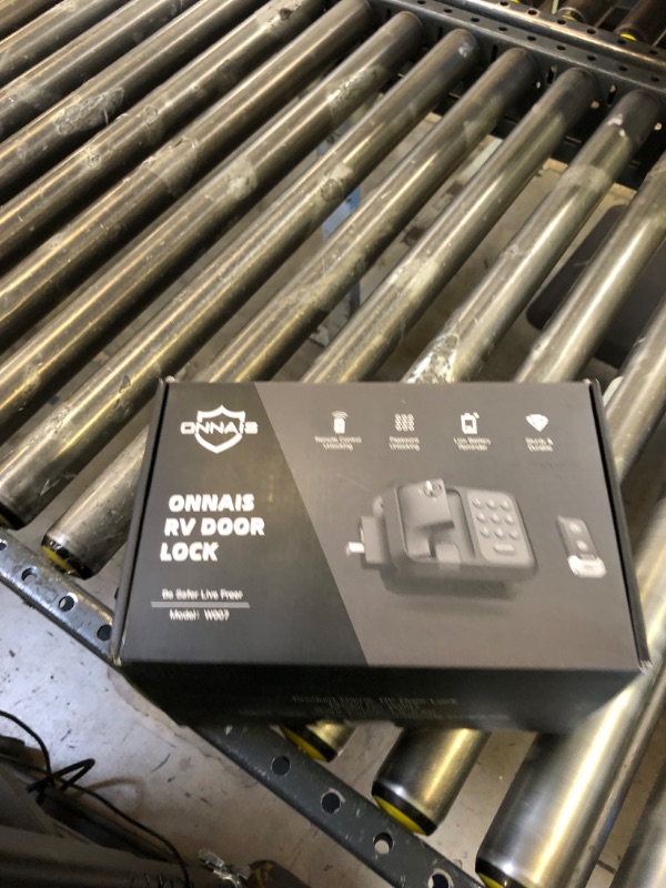 Photo 1 of ONNAIS Full Metal RV Keyless Entry Door Lock with Password & Remote, Trailer & Camper Door Lock Replacement, Versatile Latch for RVs
