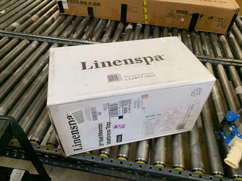 Photo 1 of LINENSPA Memory Foam Mattress Topper - 2 Inch Gel Infused Memory Foam - Plush Feel - Cooling and Pressure Relieving - CertiPUR Certified - Dorm Room Essentials - Full Size