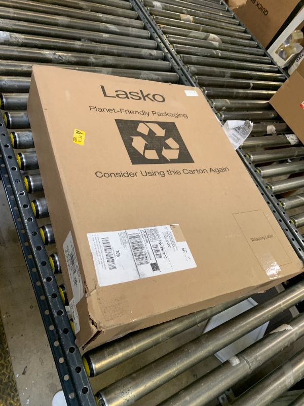 Photo 1 of Lasko 18 in. Cyclone Pedestal Fan with Remote Control, Black