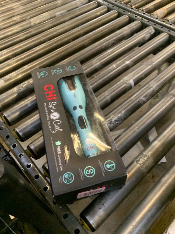 Photo 1 of CHI Spin N Curl, Curling Iron For Healthy & Shiny Effortless Curls & Waves, Provides Preset Temperature Settings For Each Hair Texture, Mint Green