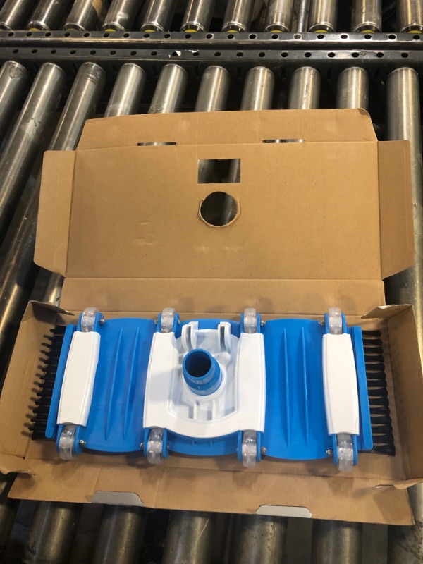 Photo 1 of 2025 TidyMister Pool Vacuum Head with Side Brushes and Wheels 16in Eazy-to-Use Vacuum Head with Swivel Handle and Hose Connect for 1-1/4in or 1-1/2in Hoses for Inground & Above Ground Pools