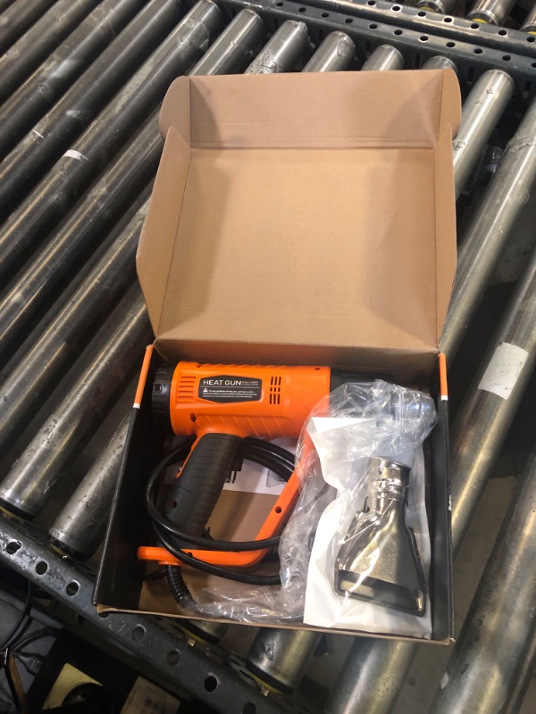 Photo 1 of SEEKONE Heat Gun 1800W Heavy Duty Fast Heat Hot Air Gun Kit with 752?&1112??400?-600?? Dual-Temperature Settings and 4 Nozzles with Overheat Protection for Crafts, Shrinking PVC, Stripping Paint