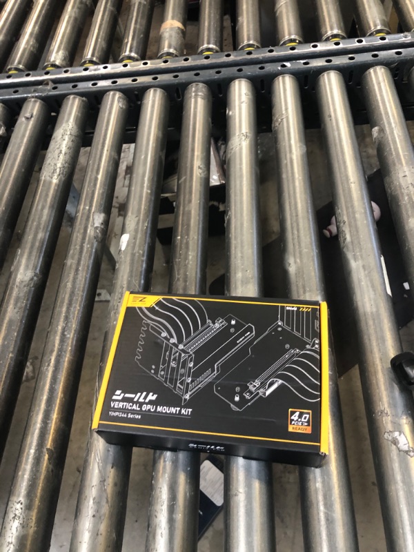 Photo 1 of EZDIY-FAB Vertical GPU Mount with High-Speed PCIE 4.0 Riser Cable, ARGB Module, 115mm/4.52in Flexible Extension, 90 Degree Connector, Only Compatible to Full-Opened PCIe Slots-White-YIHPI344-3