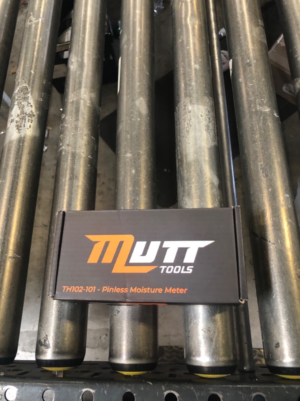 Photo 1 of Mutt Tools Pinless Moisture Meter for Drywall – Non-Destructive Wood Moisture Meter for Walls, Wood and Masonry – Detects up to 2 Inches Below the Surface