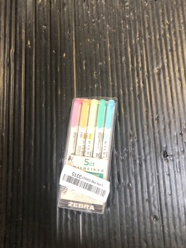 Photo 1 of Zebra Pen Mildliner Dual-Tip Highlighter Set, Broad and Fine Point Tips, Ideal for Bible Highlighting, No Bleed, School Supplies and Teacher Supplies, Assorted Fluorescent Ink Colors, 5-Pack (78105)