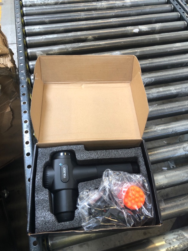 Photo 1 of TOLOCO Massage Gun, Deep Tissue Back Massage for Athletes for Pain Relief, Percussion Massager with 10 Massages Heads & Silent Brushless Motor, Gifts for Fathers Day, Black