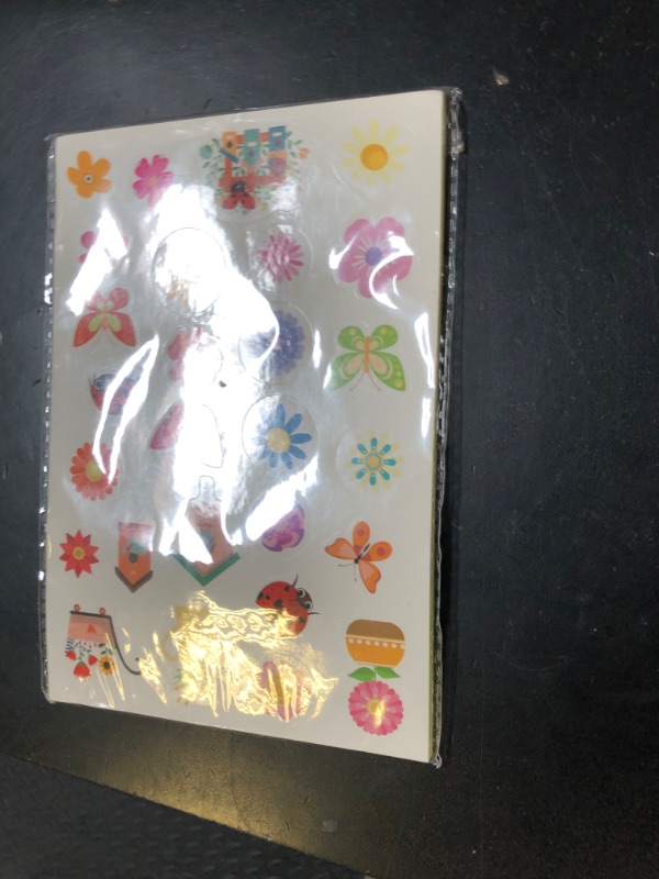 Photo 1 of 18 Sheets Spring Flowers Stickers, 6 Styles Cute Small Flower Stickers for Kids Prizes Garden Butterfly Stickers Decal Animal Nature Sticker Party Decorations for Water Bottle Laptop Crafts Envelopes