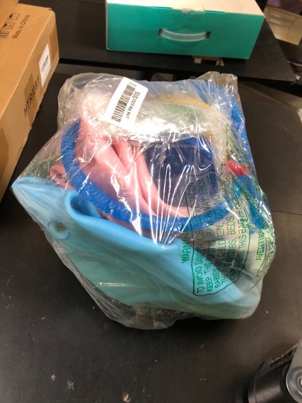 Photo 1 of APEXUP Yoga Ball Exercise Ball, Heavy Duty Gym Ball for Fitness, Balance, Core Workout, Physical Therapy (M (19"~22") 55cm, Blue Pink)
