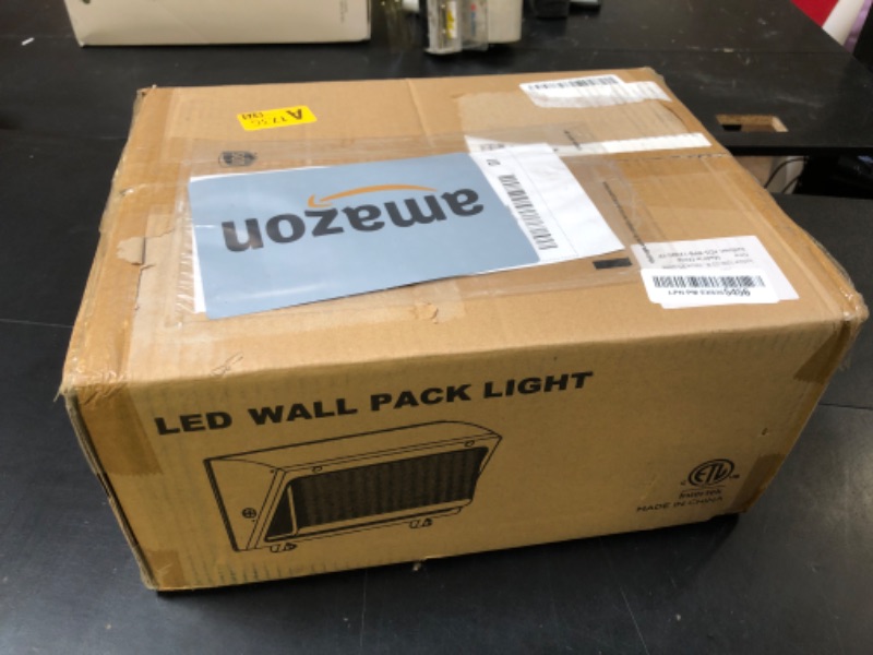 Photo 1 of kadision 120W LED Wall Pack 100W 80W Adjustable, 3000K/4000K/5000K Selectable, 120-277V 15600lm 0-10V Dimmable Outdoor Security Lighting with Dusk-to-Dawn Photocell, ETL Listed