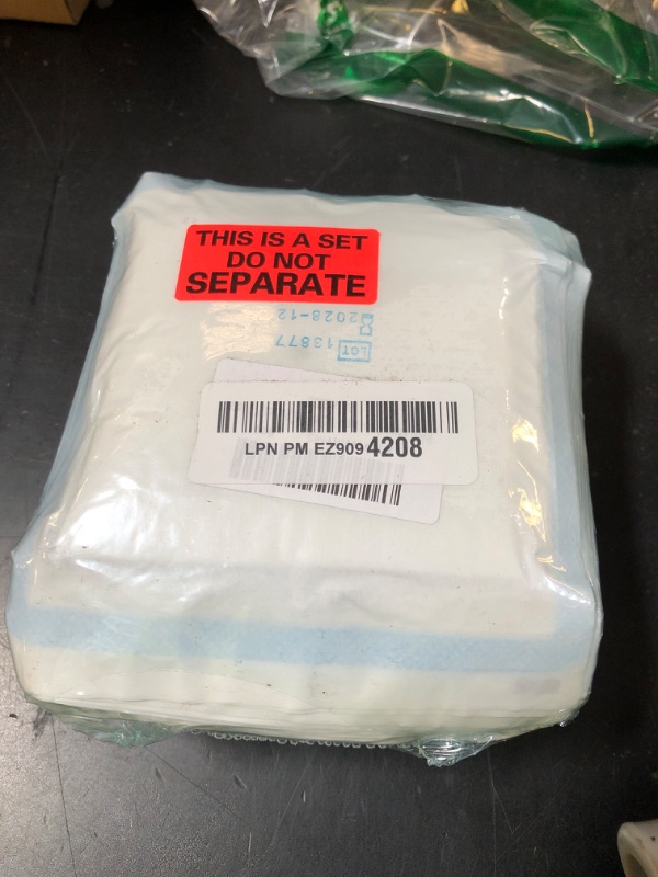 Photo 1 of High Absorbent Non-Woven Split Drain Sponges, 6 Ply Low Lint Sterile Pads, 4” X 4” Precut Gauze Sponge for I.V. and Tracheostomy Dressings, 2 Per Pack, 25 Packs, 50 Total