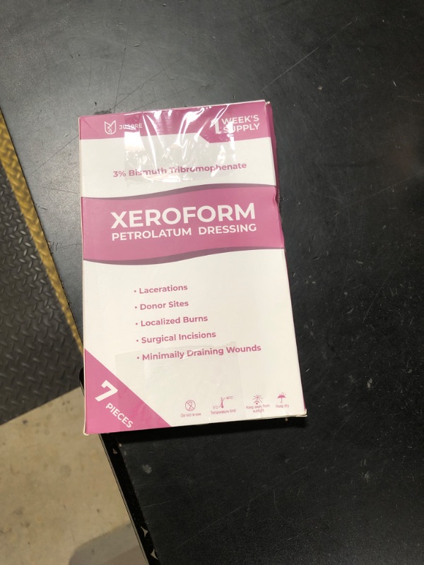 Photo 1 of JUSORE Xeroform Petrolatum Dressing - 5"x9", Medical Non Stick Gauze Pads, Xeroform Soft Mesh Gauze Patch for Wound Care, Burns, Lacerations, Skin Grafts & Surgical Incisions, 7 Individual Pack