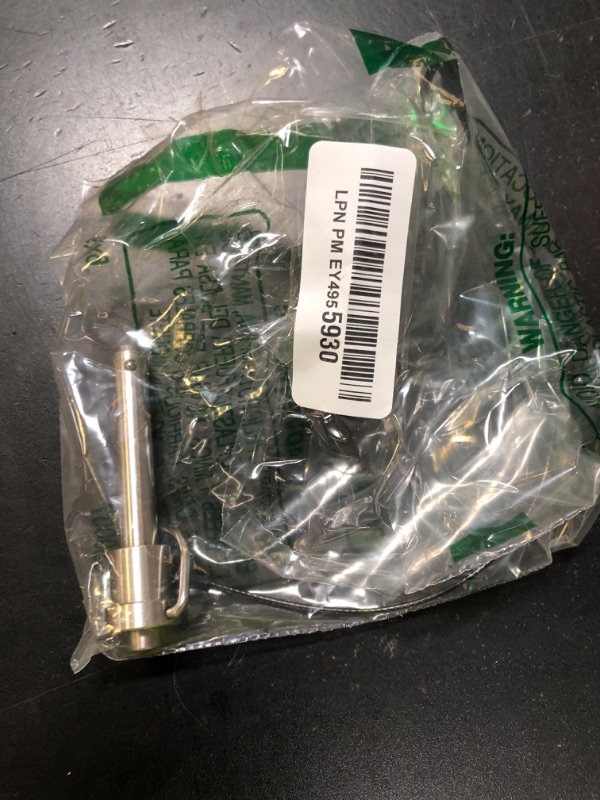 Photo 1 of 1 Pc Stainless Steel Ring Handle Locking Pin Ball Lock pins Quick Release pin with Button Locating pins Safety pins Dowels w/ Reinforced Lanyard (Dia.:3/8, 1-3/4in)