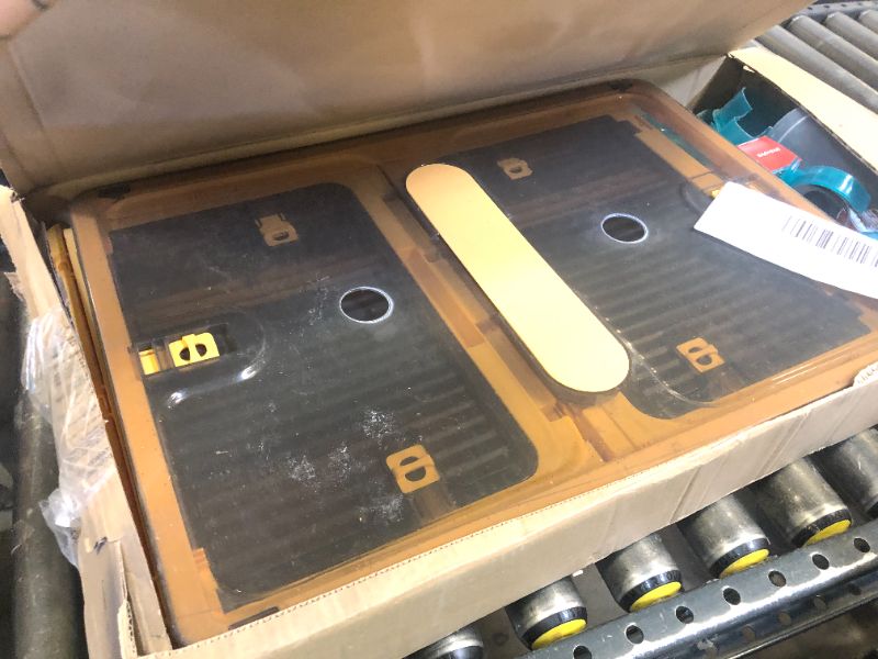 Photo 1 of Chicken Brooder Box for Chicks Chicken Brooder Box Kit with Heater Chicks Warmer Brooder Plate Ducks Tent Pen Thermometer for 20 Ducks Bedding Indoor Quail Brooder (23.62”x16.53”x13” Yellow)