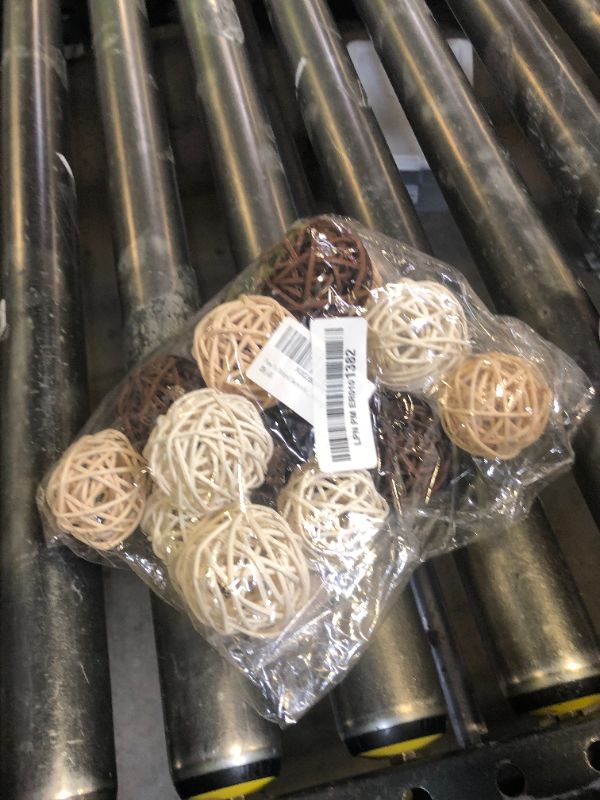 Photo 1 of Pemalin Natural Decorative Wicker Rattan Balls- Vase Filler, House Ornament, Christmas Tree Garden Wedding Party Coffee Table Decoration,Craft DIY, Parrot, Bird Toys Balls.