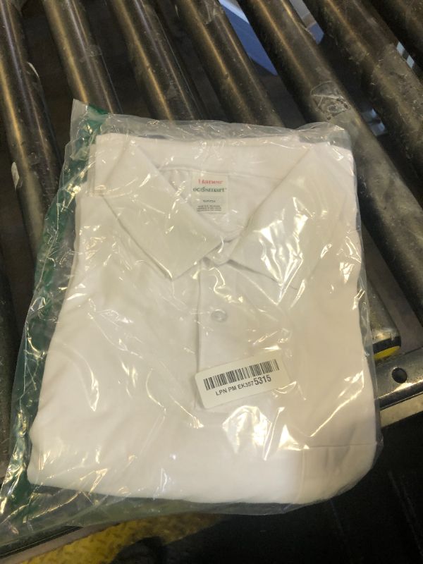 Photo 1 of Hanes mens Short-sleeve Jersey Pocket (Pack of 2) polo shirts, White, Small US