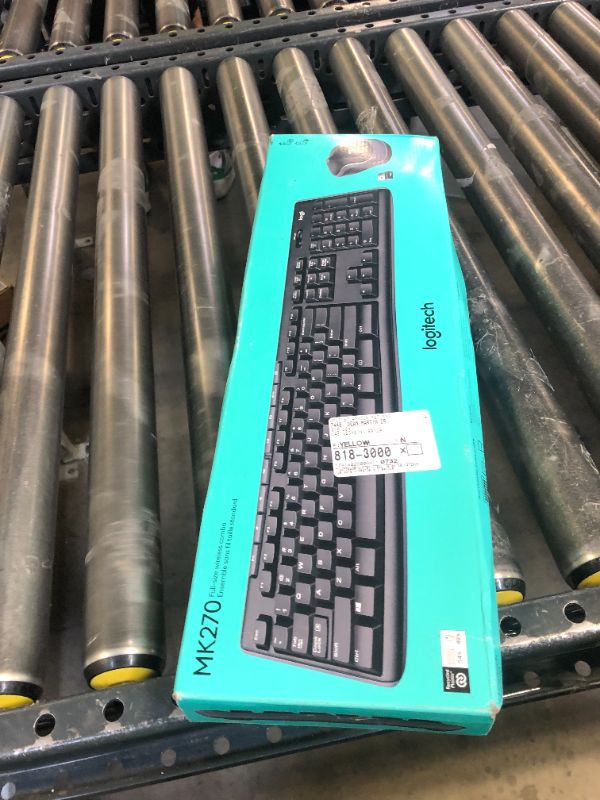 Photo 1 of Logitech MK270 Wireless Keyboard and Mouse Combo for Windows, 2.4 GHz, 8 Multimedia Keys, PC, Laptop, Wireless Keyboard Compact Mouse Combo - Black