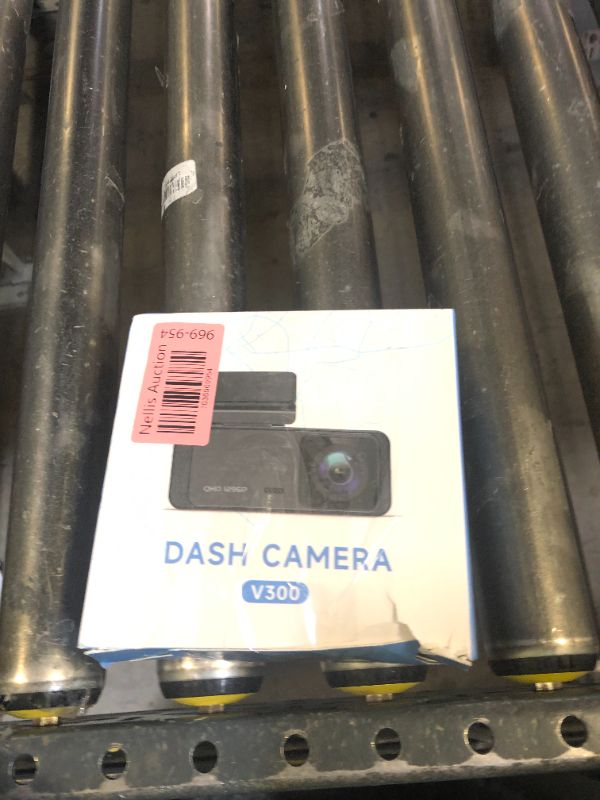 Photo 1 of Dash Cam 1296P Front Dashcam, V300 WiFi Dash Camera for Cars with App, Night Vision, Mini Hidden Single Car Camera, Loop Recording, 24H Parking Mode, Support 256GB Max, Black