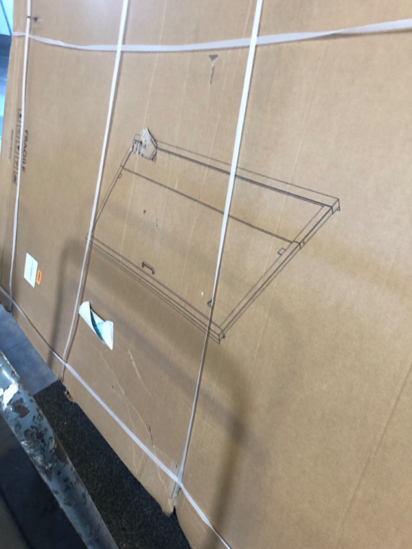 Photo 1 of Bathlink Pivot Shower Door,44-48" W x 76" H Frameless Shower Door, 1/4"(6 mm) Thick Clear Tempered Glass, Brushed Nickel Finish, Reversible Glass Shower Door