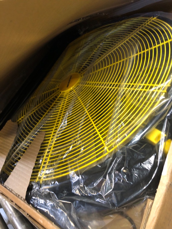 Photo 1 of VAGKRI 24 Inch Industrial Drum Fan, 320W High Velocity Floor Fan, 3 Speed Heavy Duty Metal Air Circulator, 360° Tilt with Casters Handle ETL Standard for Patios, Warehouse, Commercial,Basement